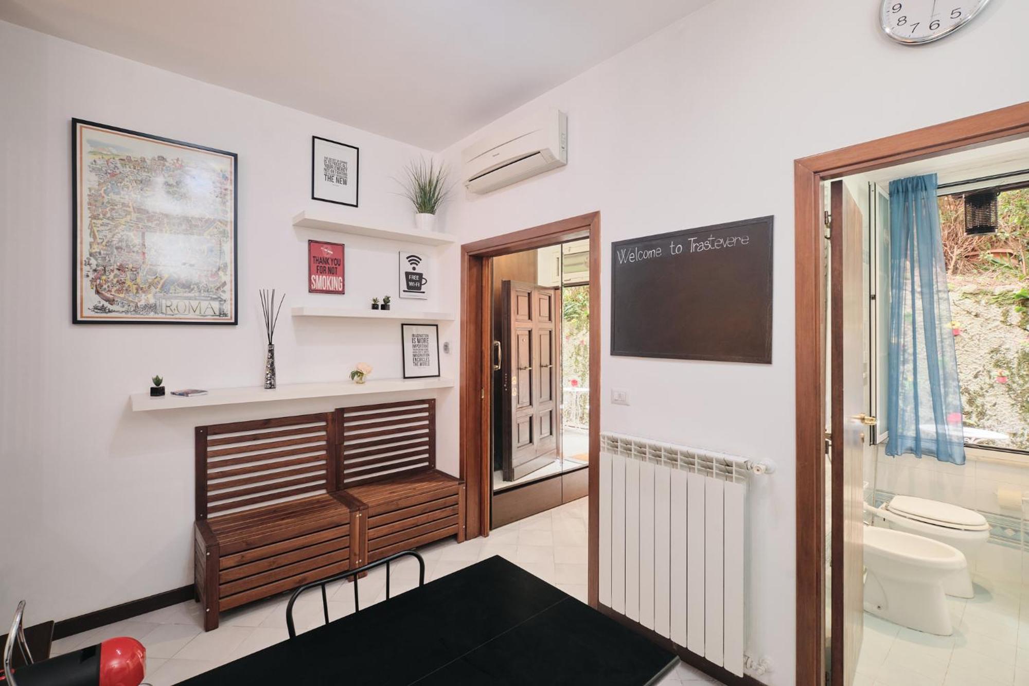 Trastevere- Flat Con Giardino, Ac, Wi-Fi & Netflix Roma Eksteriør bilde