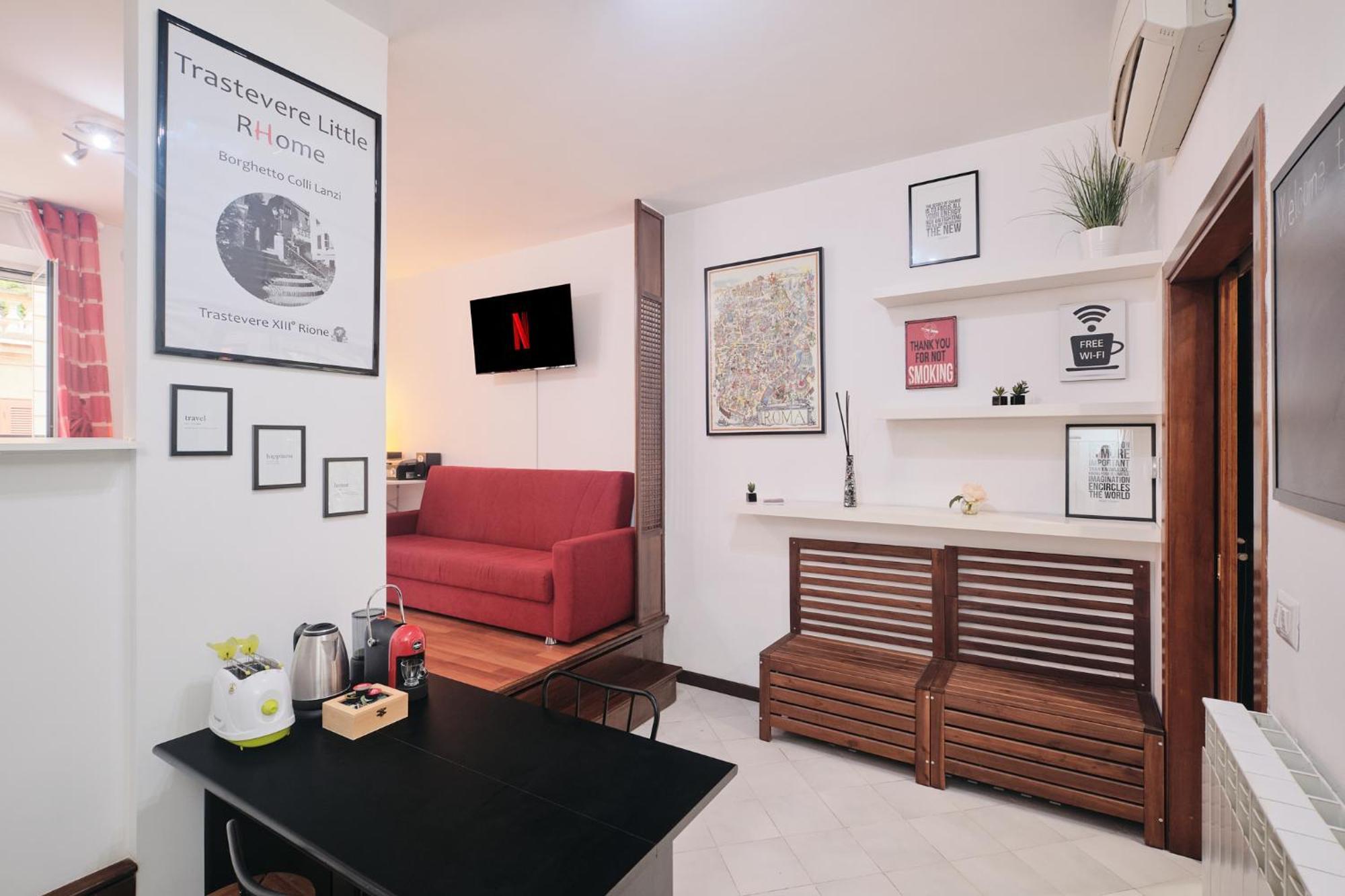 Trastevere- Flat Con Giardino, Ac, Wi-Fi & Netflix Roma Eksteriør bilde