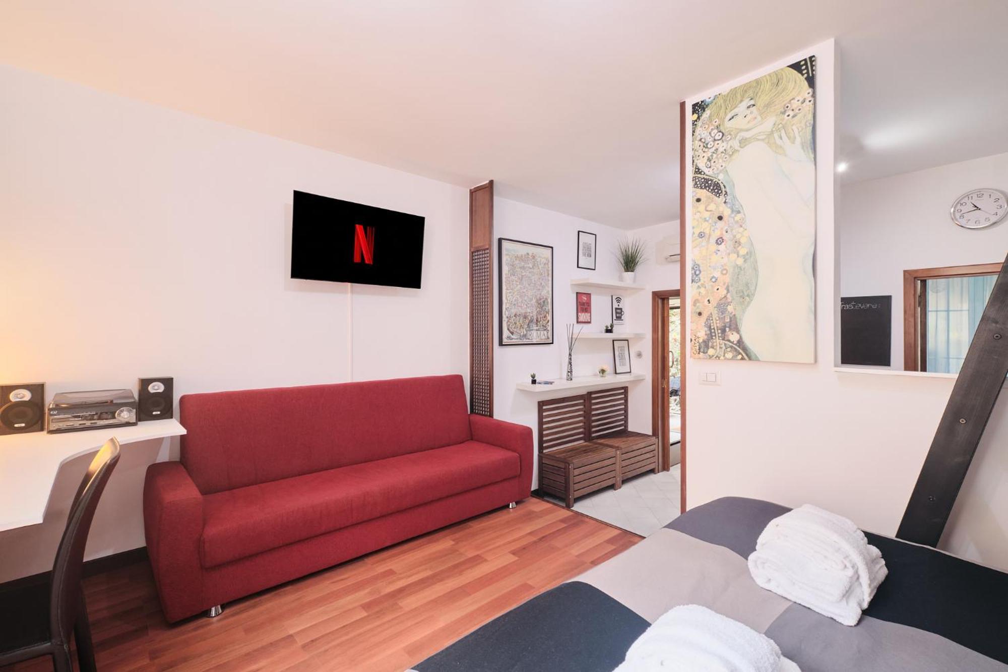 Trastevere- Flat Con Giardino, Ac, Wi-Fi & Netflix Roma Eksteriør bilde
